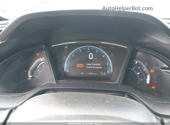 19XFC2F66KE013483 2019 HONDA CIVIC Gray Widok tylnych siedzeń