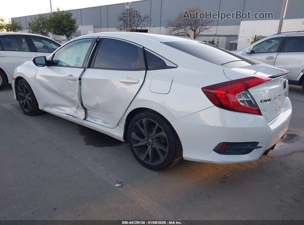 19XFC2F81LE200424 2020 HONDA CIVIC White Tył lewy