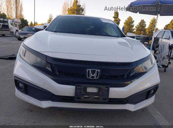 19XFC2F81LE200424 2020 HONDA CIVIC White Widok wnętrza z tyłu