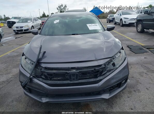 19XFC2F83LE011774 2020 HONDA CIVIC Gray Widok zestawu wskaźników