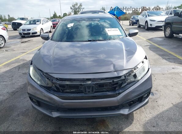 19XFC2F83LE011774 2020 HONDA CIVIC Gray Widok z przodu