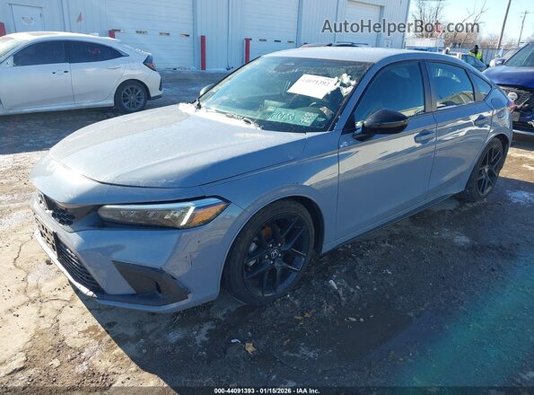 19XFL2H86RE016876 2024 HONDA CIVIC Blue Առջևի ձախ երեք քառորդ տեսարան
