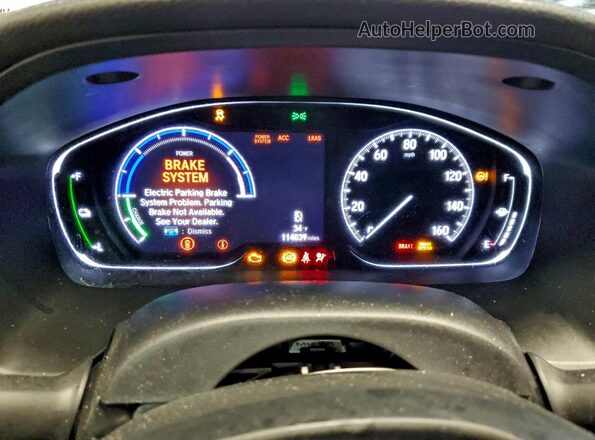 19XZE4F50LE005195 2020 HONDA INSIGHT Blue ხელსაწყოთა პანელის ხედი