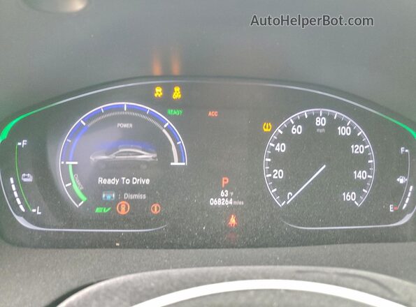 19XZE4F54ME003273 2021 HONDA INSIGHT Blue Widok zestawu wskaźników