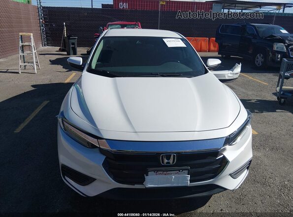 19XZE4F57ME005289 2021 HONDA INSIGHT Белый Вид задней части салона