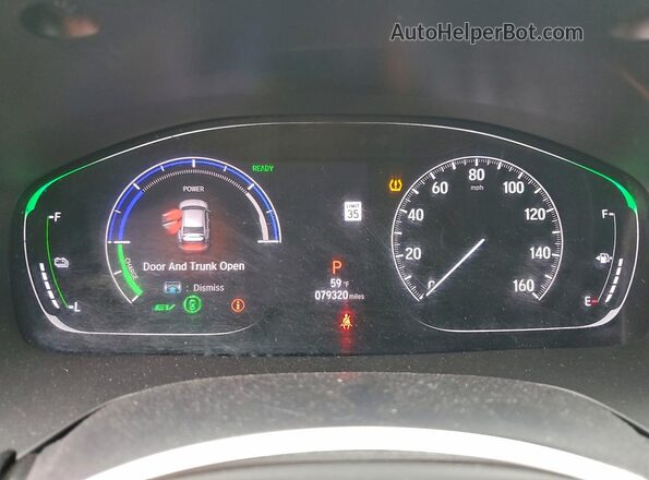 19XZE4F57ME007172 2021 HONDA INSIGHT Темно-бордовый Вид щитка приборов
