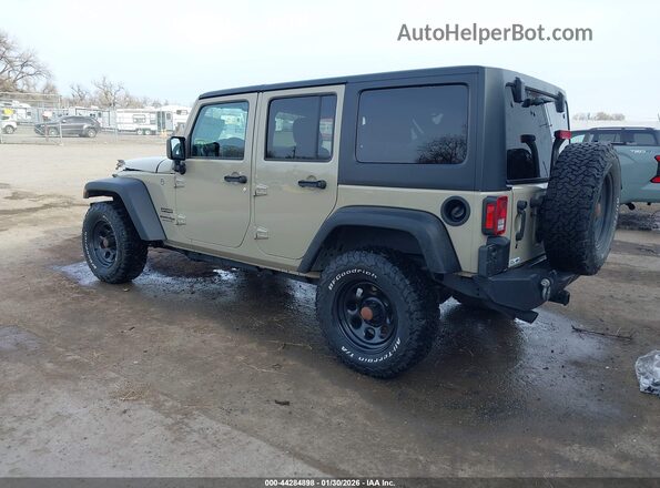 1C4BJWDG3JL810318 2018 JEEP WRANGLER Коричневый Задняя левая четверть