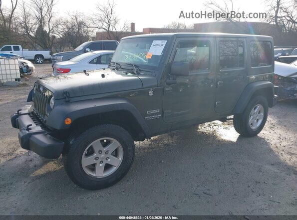 1C4BJWDG6GL125125 2016 JEEP WRANGLER UNLIMITED Green წინა მარცხენა ხედი სამი მეოთხედიდან
