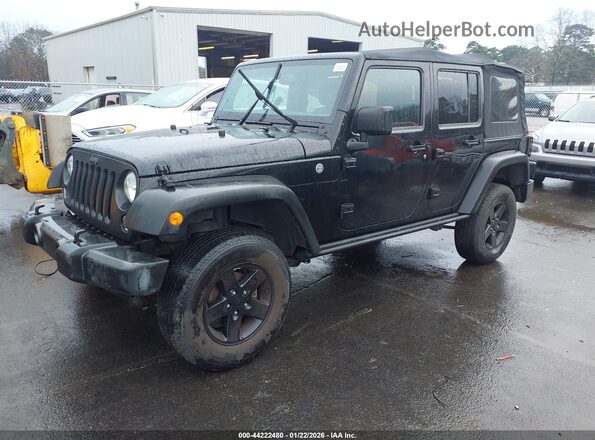 1C4BJWDGXGL133602 2016 JEEP WRANGLER UNLIMITED Black წინა მარცხენა ხედი სამი მეოთხედიდან