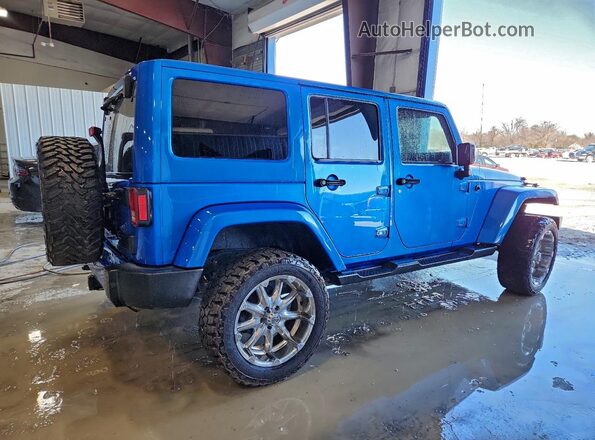 1C4BJWEG7GL198423 2016 JEEP WRANGLER Blue Trasero derecho