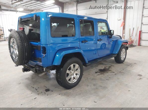 1C4BJWEG9GL158702 2016 JEEP WRANGLER UNLIMITED Blue Tył prawy