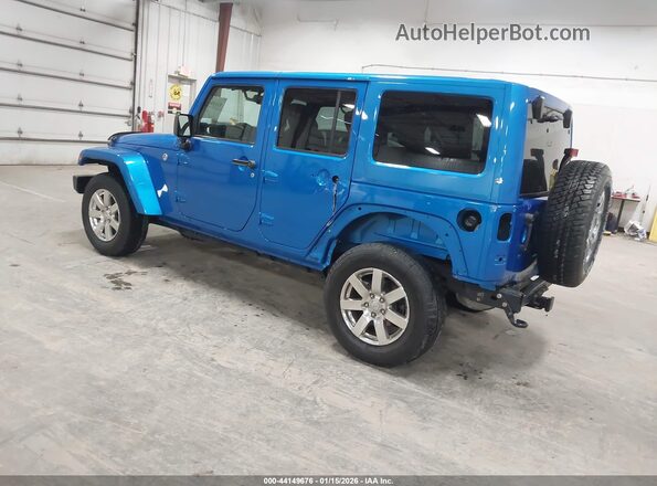 1C4BJWEG9GL158702 2016 JEEP WRANGLER UNLIMITED Blue Tył lewy