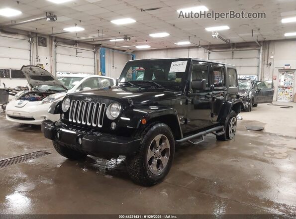 1C4BJWEGXGL128429 2016 JEEP WRANGLER UNLIMITED Черный Передняя левая четверть