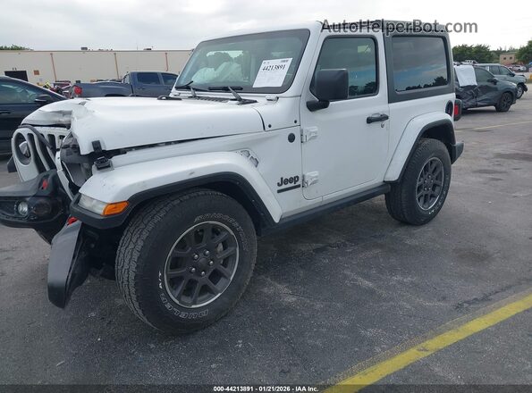 1C4GJXAN0MW650478 2021 JEEP WRANGLER White წინა მარცხენა ხედი სამი მეოთხედიდან
