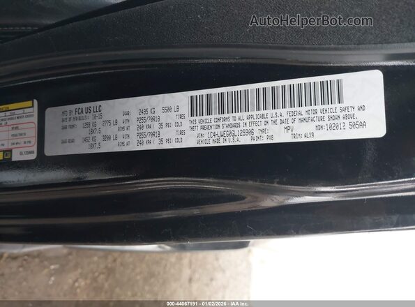 1C4HJWEG0GL125906 2016 JEEP WRANGLER UNLIMITED Black Vista del compartimento del motor