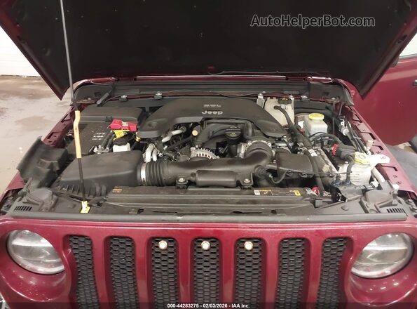 1C4HJXDG0MW783680 2021 JEEP WRANGLER UNLIMITED Red უკანა ხედი
