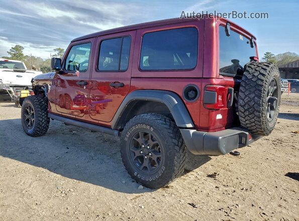 1C4HJXDG1MW839738 2021 JEEP WRANGLER Красный Задняя левая четверть