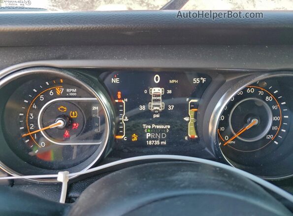 1C4HJXDG1MW839738 2021 JEEP WRANGLER Красный Вид щитка приборов