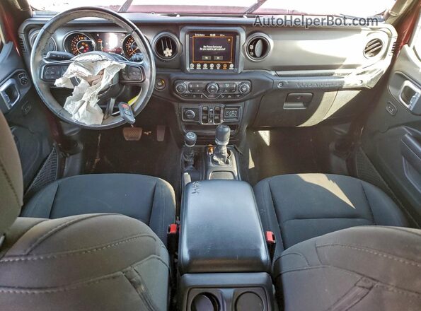 1C4HJXDG1MW839738 2021 JEEP WRANGLER Красный Вид панели приборов