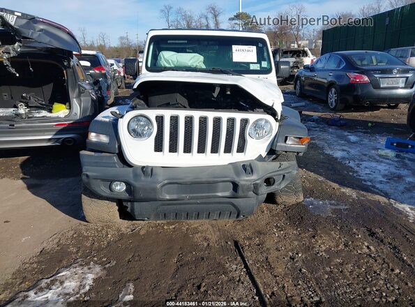 1C4HJXDN0LW226460 2020 JEEP WRANGLER UNLIMITED White Widok zestawu wskaźników