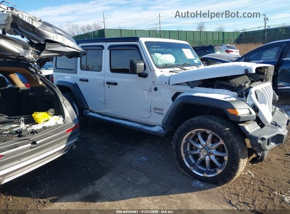 1C4HJXDN0LW226460 2020 JEEP WRANGLER UNLIMITED White Widok wnętrza z tyłu