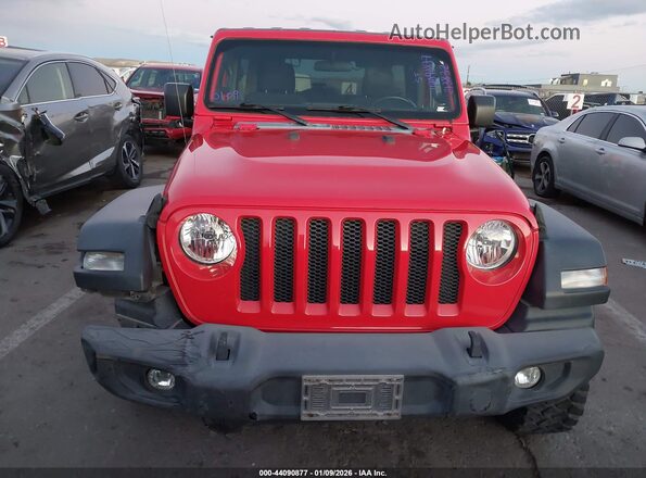 1C4HJXDN1LW213832 2020 JEEP WRANGLER UNLIMITED Red Widok zestawu wskaźników