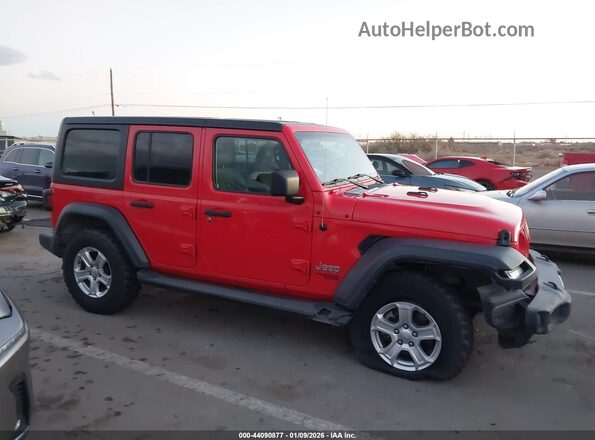 1C4HJXDN1LW213832 2020 JEEP WRANGLER UNLIMITED Red Widok wnętrza z tyłu