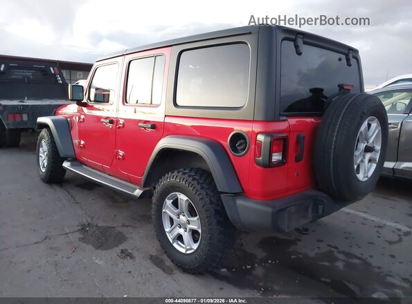1C4HJXDN1LW213832 2020 JEEP WRANGLER UNLIMITED Red Tył lewy