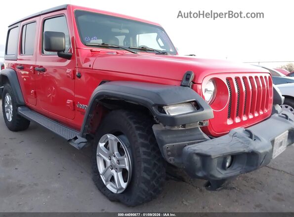 1C4HJXDN1LW213832 2020 JEEP WRANGLER UNLIMITED Red Widok z przodu