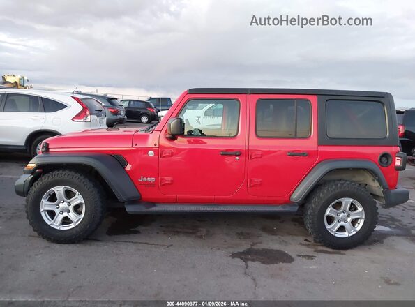 1C4HJXDN1LW213832 2020 JEEP WRANGLER UNLIMITED Red Widok wnętrza 360 stopni