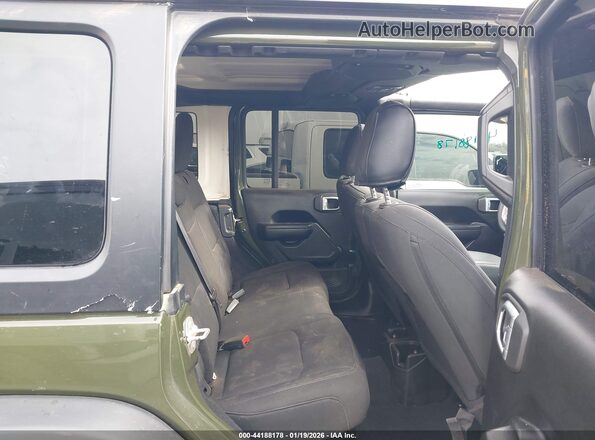 1C4HJXDN4PW695749 2023 JEEP WRANGLER Green Vista de la etiqueta del VIN