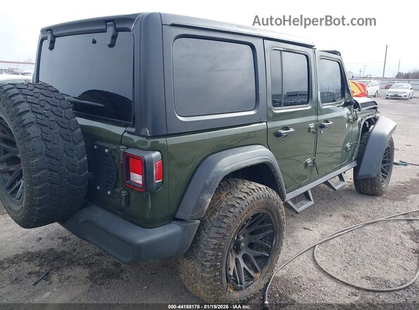 1C4HJXDN4PW695749 2023 JEEP WRANGLER Green Trasero derecho
