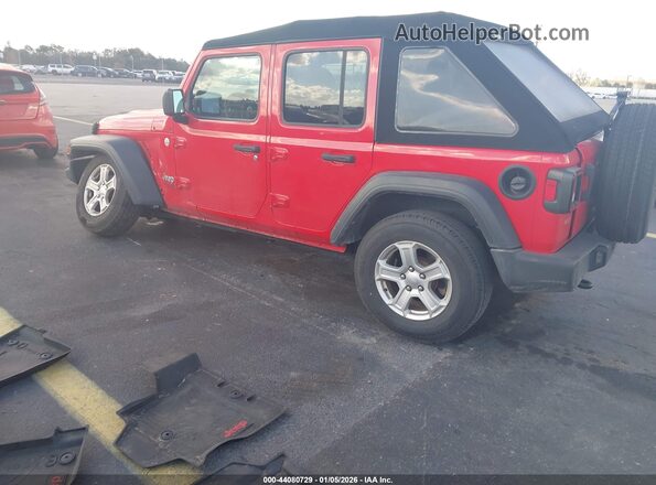 1C4HJXDN8LW346801 2020 JEEP WRANGLER UNLIMITED Red Trasero izquierdo