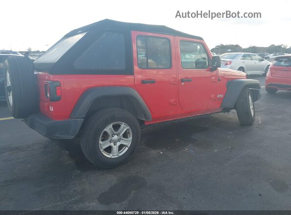 1C4HJXDN8LW346801 2020 JEEP WRANGLER UNLIMITED Red Trasero derecho
