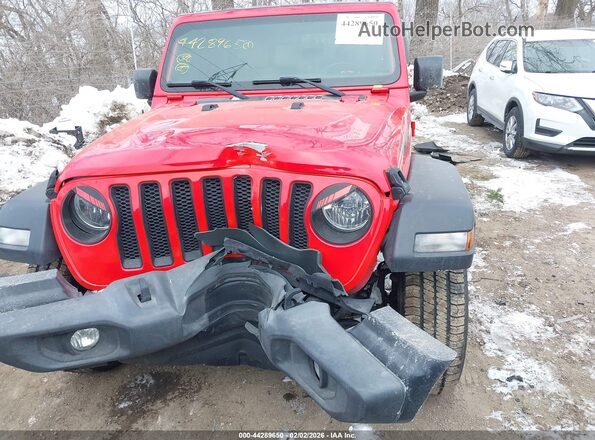 1C4HJXDNXKW591467 2019 JEEP WRANGLER UNLIMITED Red Widok zestawu wskaźników