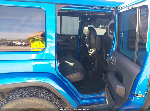 1C4HJXEGXNW102375 2022 JEEP WRANGLER UNLIMITED Синий Вид наклейки с VIN-кодом