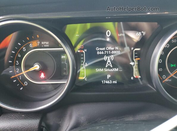 1C4HJXEGXPW598782 2023 JEEP WRANGLER Black Widok zestawu wskaźników