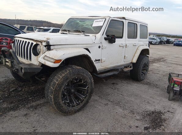 1C4HJXEM5LW339911 2020 JEEP WRANGLER UNLIMITED White Przód lewy