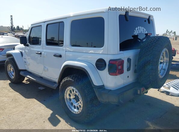 1C4HJXEN0JW204485 2018 JEEP WRANGLER UNLIMITED White Trasero izquierdo