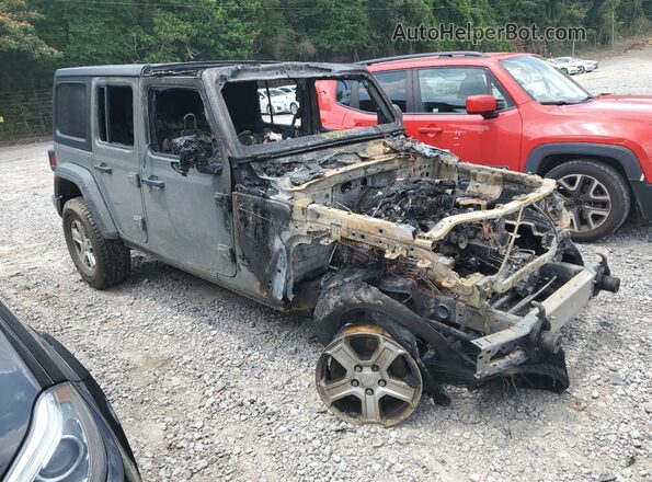 1C4HJXKN6MW821074 2021 JEEP WRANGLER Gray Առջևի աջ