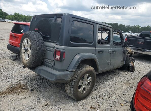 1C4HJXKN6MW821074 2021 JEEP WRANGLER Gray Հետևի աջ