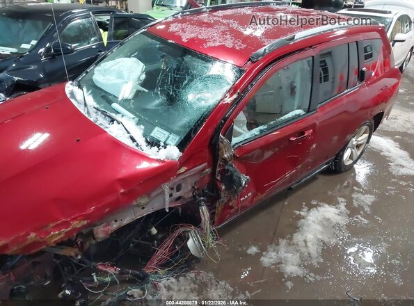 1C4NJDBB7GD556897 2016 JEEP COMPASS Red Առջևի ձախ երեք քառորդ տեսարան