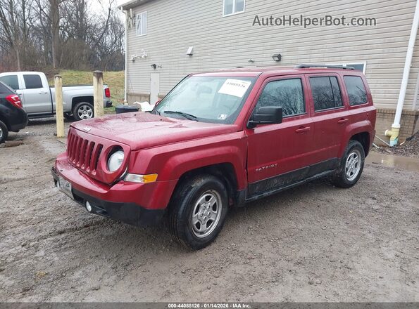 1C4NJRBB7HD144963 2017 JEEP PATRIOT Red Przód lewy