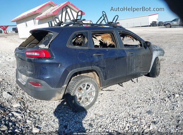 1C4PJLAB6GW319164 2016 JEEP CHEROKEE Blue Rear right