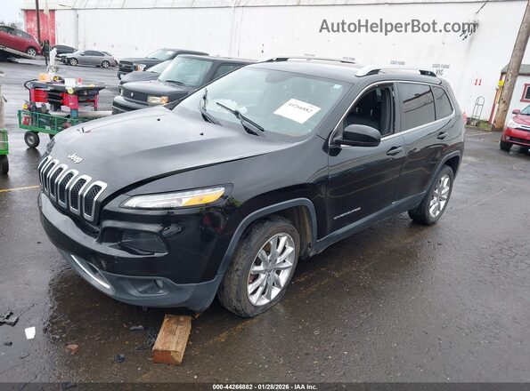 1C4PJLDB4HW513978 2017 JEEP CHEROKEE Black Vista tres cuartos delantera izquierda