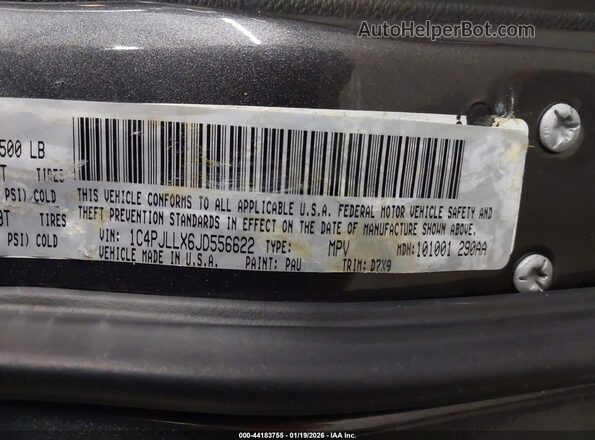 1C4PJLLX6JD556622 2018 JEEP CHEROKEE Gray Engine compartment view