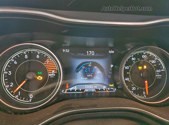 1C4PJLMX0MD113191 2021 JEEP CHEROKEE Серый Вид щитка приборов