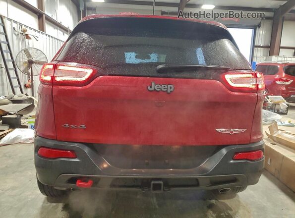 1C4PJMBS9HD220792 2017 JEEP CHEROKEE Красный Вид сзади