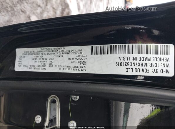 1C4PJMBX7ND531919 2022 JEEP CHEROKEE Черный Вид подкапотного пространства