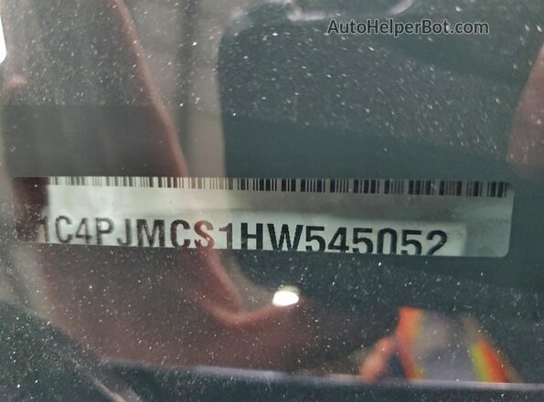 1C4PJMCS1HW545052 2017 JEEP GRAND CHER Silver VIN კოდის სტიკერის ხედი
